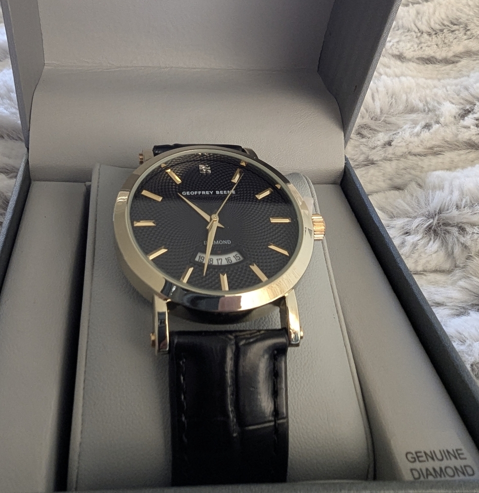 Geoffrey Beene Leather WATCHES... NEW - Picture 4 of 15